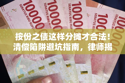 武汉按份之债这样分摊才合法！清偿陷阱避坑指南，律师揭秘关键条款