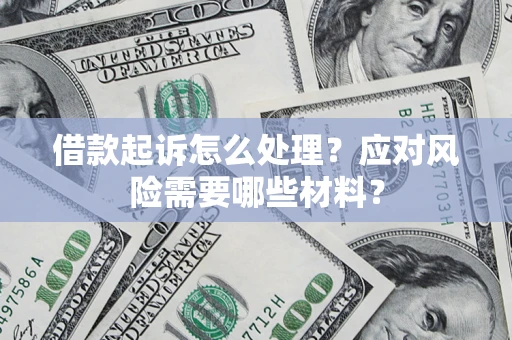 武汉借款起诉怎么处理？应对风险需要哪些材料？