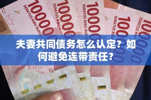 武汉夫妻共同债务怎么认定？如何避免连带责任？