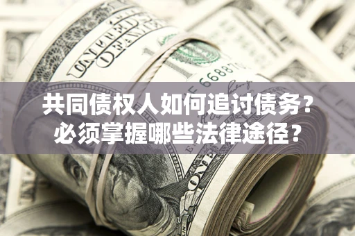 武汉共同债权人如何追讨债务？必须掌握哪些法律途径？