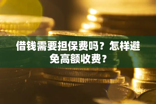武汉借钱需要担保费吗？怎样避免高额收费？