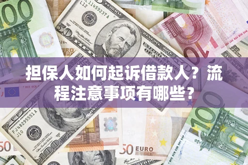 武汉担保人如何起诉借款人？流程注意事项有哪些？